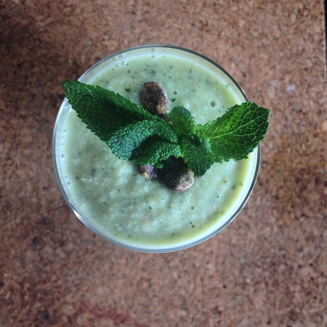 Pineapple Banana Mint Green Smoothie
